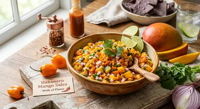 Fruchtige Habanero-Mango-Salsa