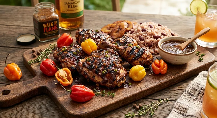 Scotch Bonnet Jerk Chicken vom Grill
